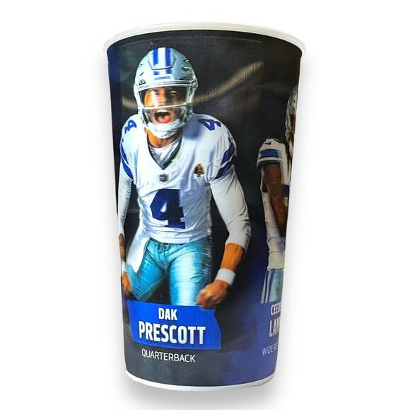 Dallas Cowboys ATT&T Stadium Cup 2023 Dak Prescott Ceedee Lamb 3D 32oz USA MADE - Picture 1 of 12